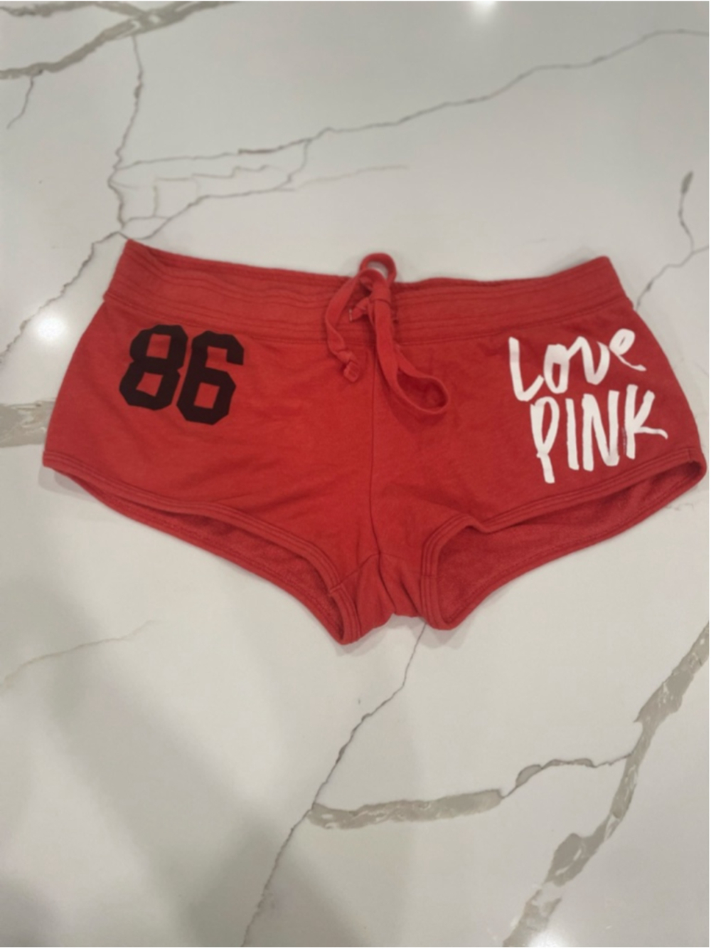 PINK Victoria's Secret Micro Athletic Shorts M Y2K